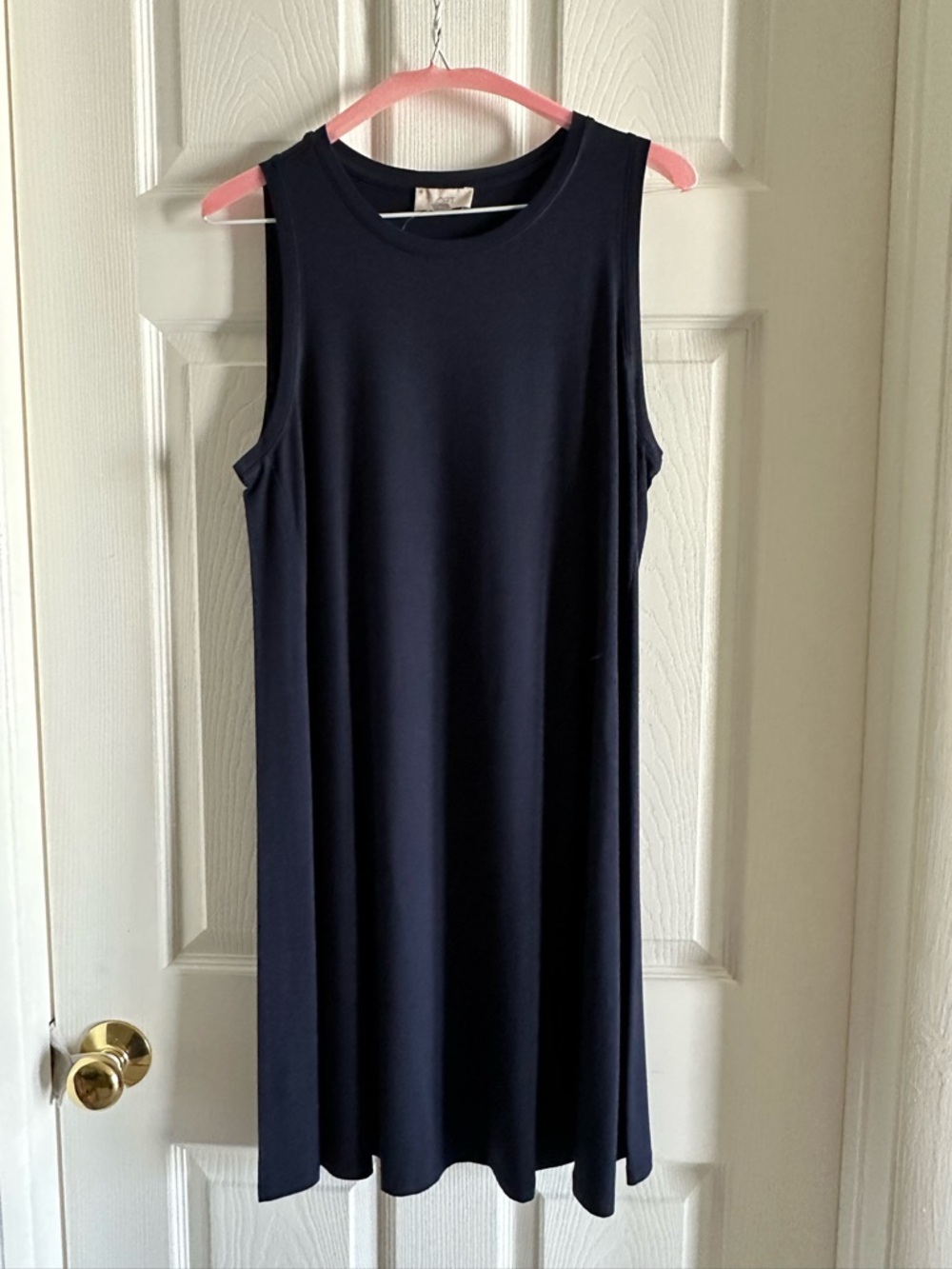 Loft Sleeveless Navy Shift Dress - Classic Everyday Style, NWT
